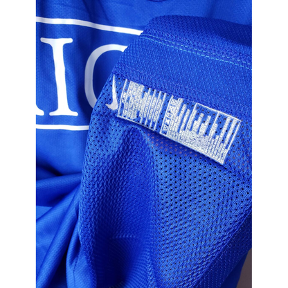 Manchester united 2007/08 retrô, manga longa - Azul