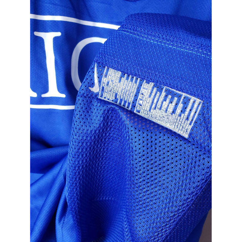 Manchester united 2007/08 retrô, manga longa - Azul