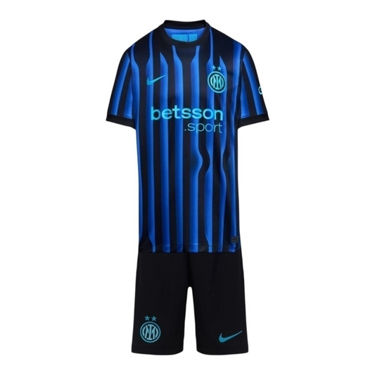Kit Infantil Inter de Milão I 25/26- Nike - Azul e preto