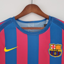 Camisa Barcelona retro manga longa 05/06