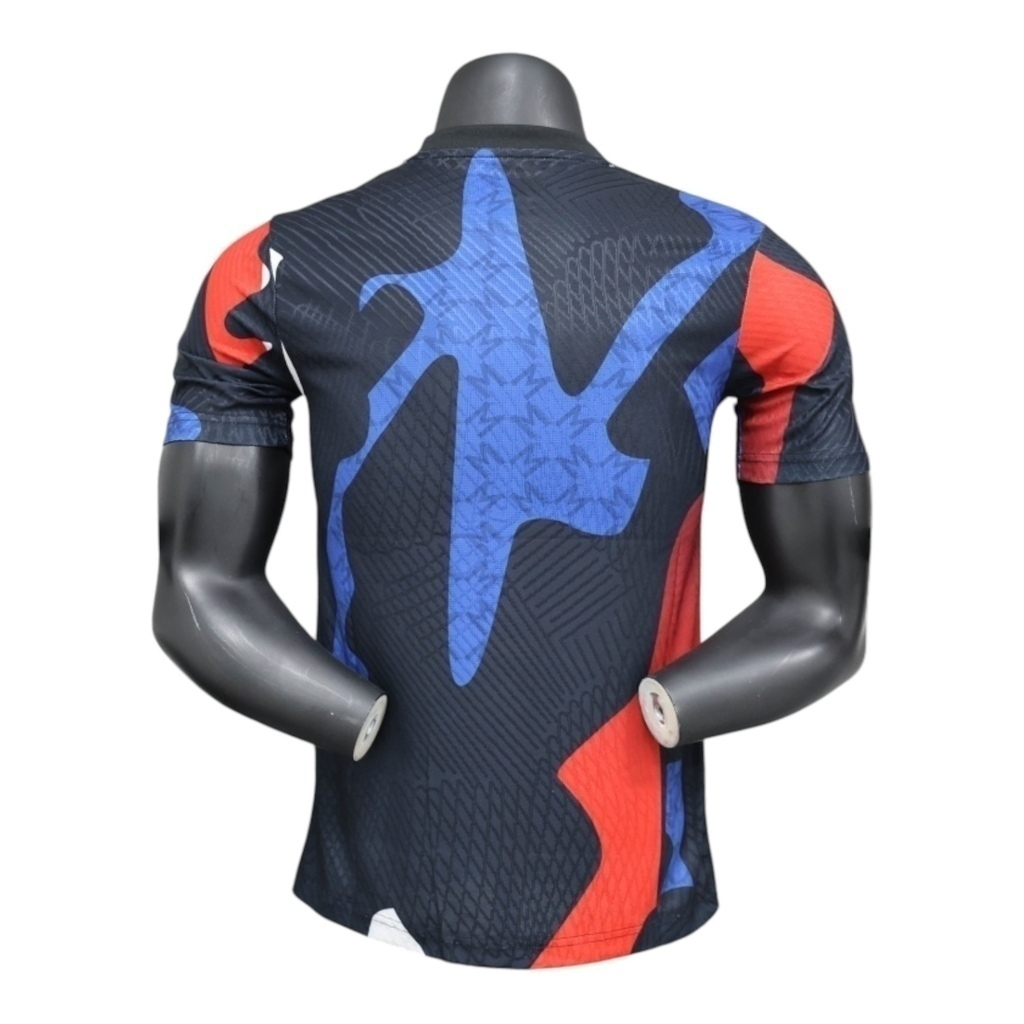 Camisa Manchester United Treino 25/26 - Jogador Adidas Masculina - Azul com detalhes em vermelho