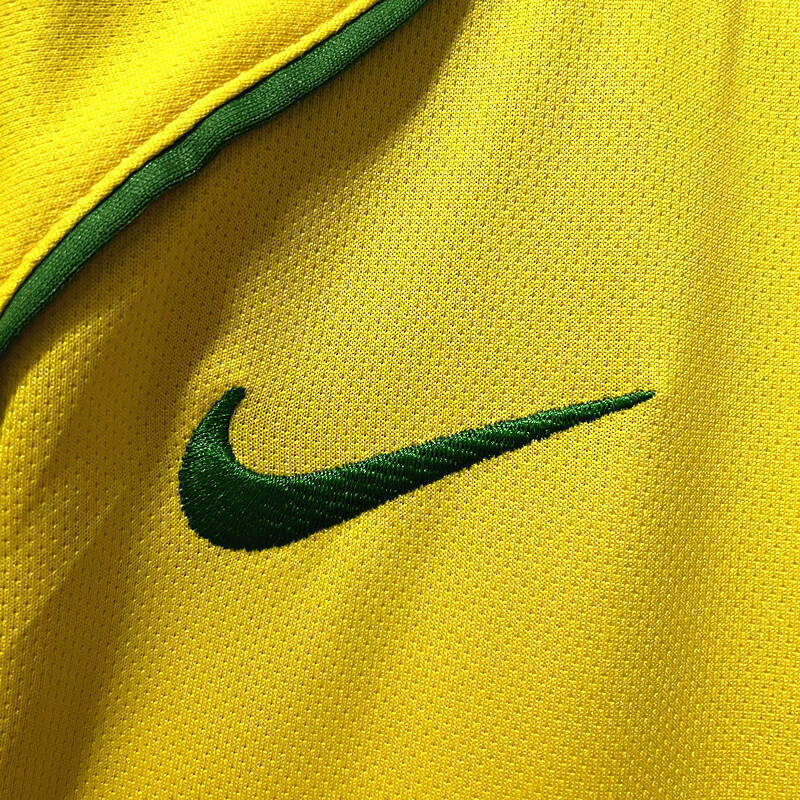 Camisa Brasil retro 04/06 amarela Pentacampeão