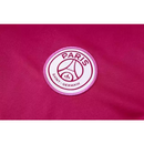 Kit Treino adulto - Camisa e Shorts - Paris Saint-Germain Nike 24/25 - Vinho e preto com detalhes em verde