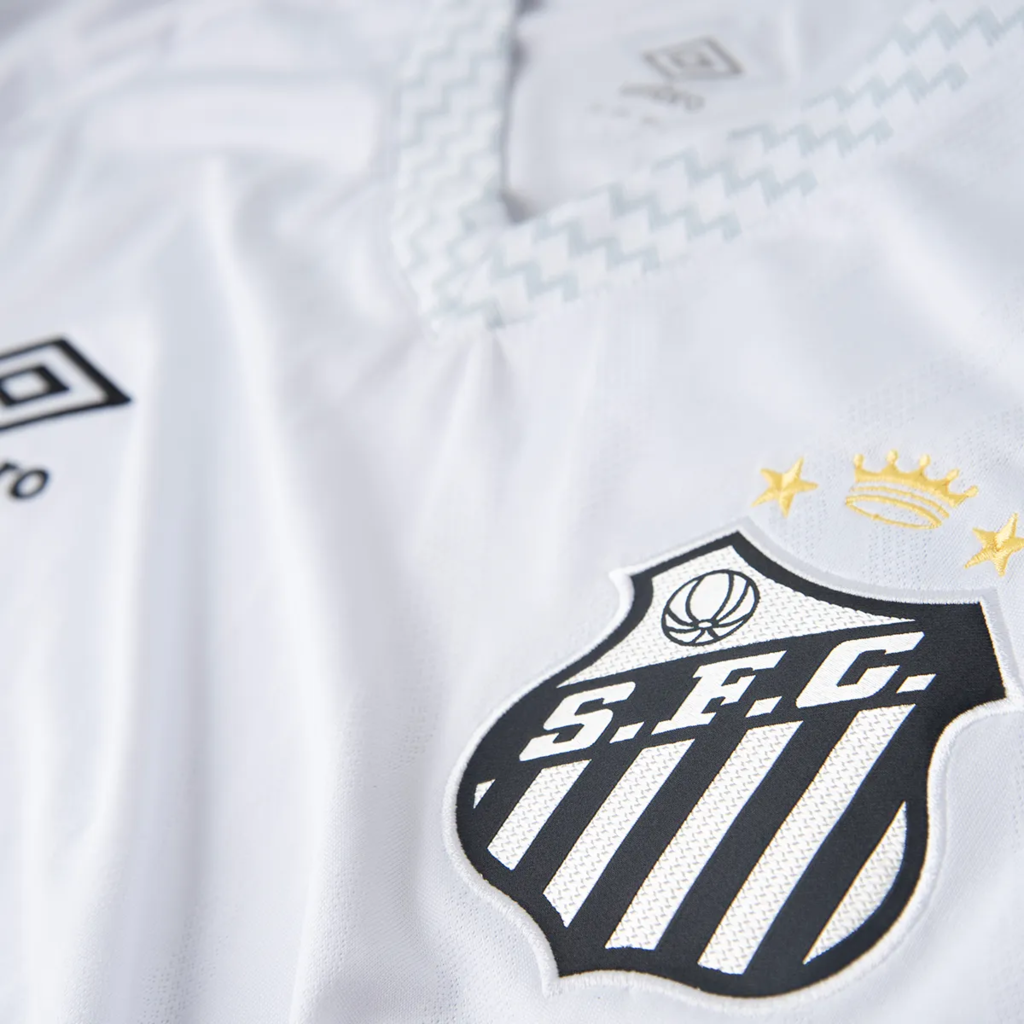 Camisa Santos I 25/26 - Torcedor Umbro Masculina - Branca