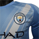 Camisa Manchester City I 25/26 manga longa - Jogador Puma Masculina - Azul com detalhes em branco