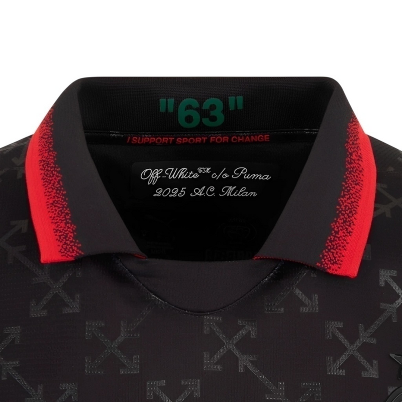 Camisa AC Milan Edição especial 25/26 - Torcedor Puma Masculina - Preta com detalhes em verde