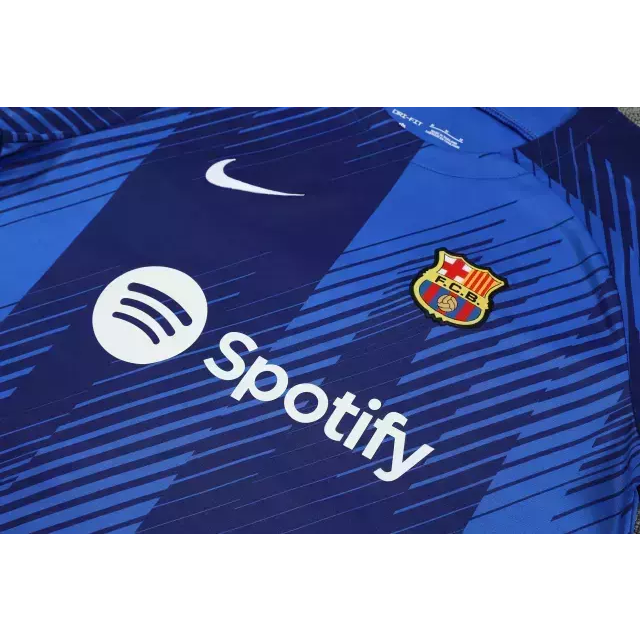 Kit Treino adulto - Camisa e Shorts - Barcelona Nike 23/24 - Azul