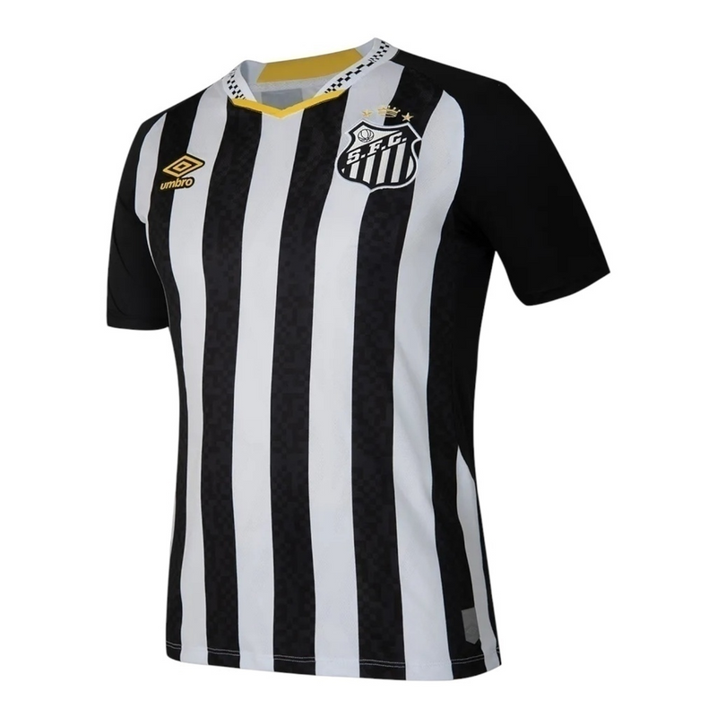 Camisa Santos II 25/26 - Torcedor Umbro Masculina - Branca e preta