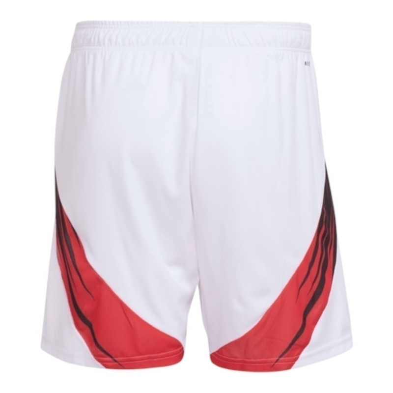 Short Flamengo I 25/26 - Masculino Adidas - Branco com detalhes em vermelho e preto