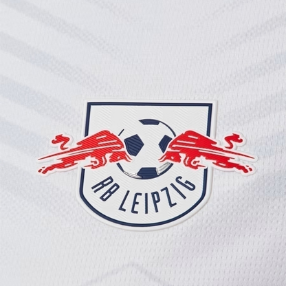 Camisa Red Bull Leipzig I 25/26 - Torcedor Puma Masculina - Branca com detalhes em vermelho