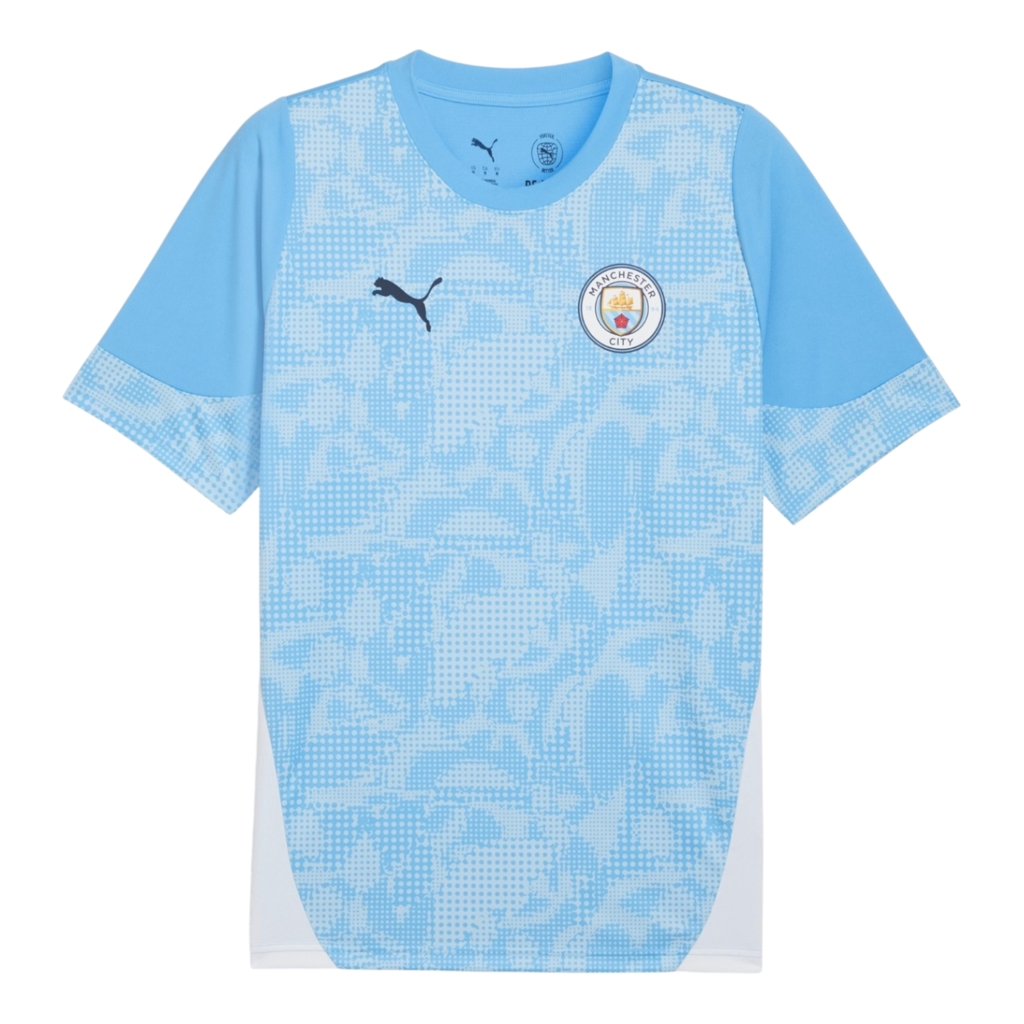 Camisa Manchester City Treino 25/26 - Torcedor Puma Masculina - Azul e branca