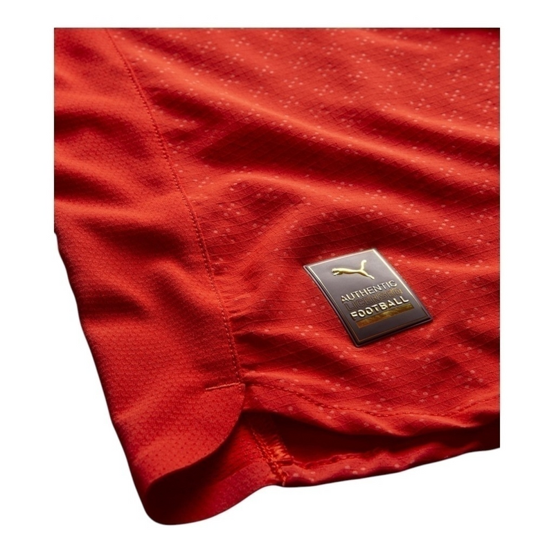 Camisa Seleção Portugal I 25/26 manga longa - Torcedor Puma Masculina - Vermelha
