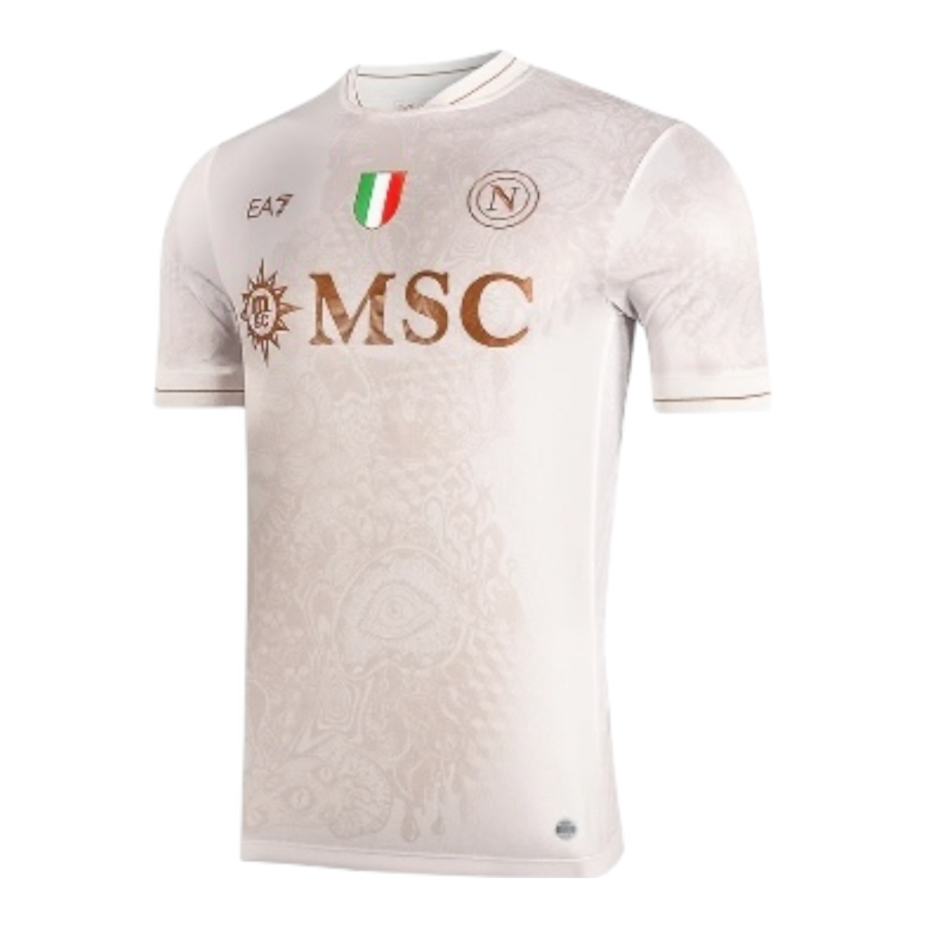 Camisa Napoli II 25/26 - Torcedor EA7 Masculina - Branca