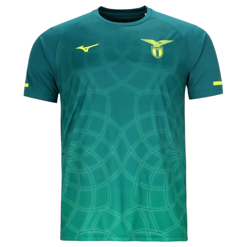 Camisa Lazio Treino 25/26 - Torcedor Mizuno Masculina - Verde