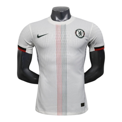 Camisa Chelsea II 25/26 - Jogador Nike Masculina - Branca com detalhes em azul e vermelho