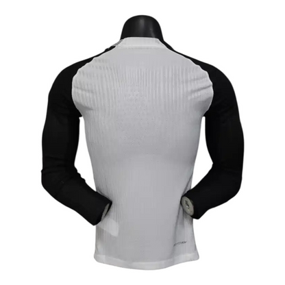 Camisa Corinthians I 25/26 manga longa - Jogador Nike Masculina - Branca e preta