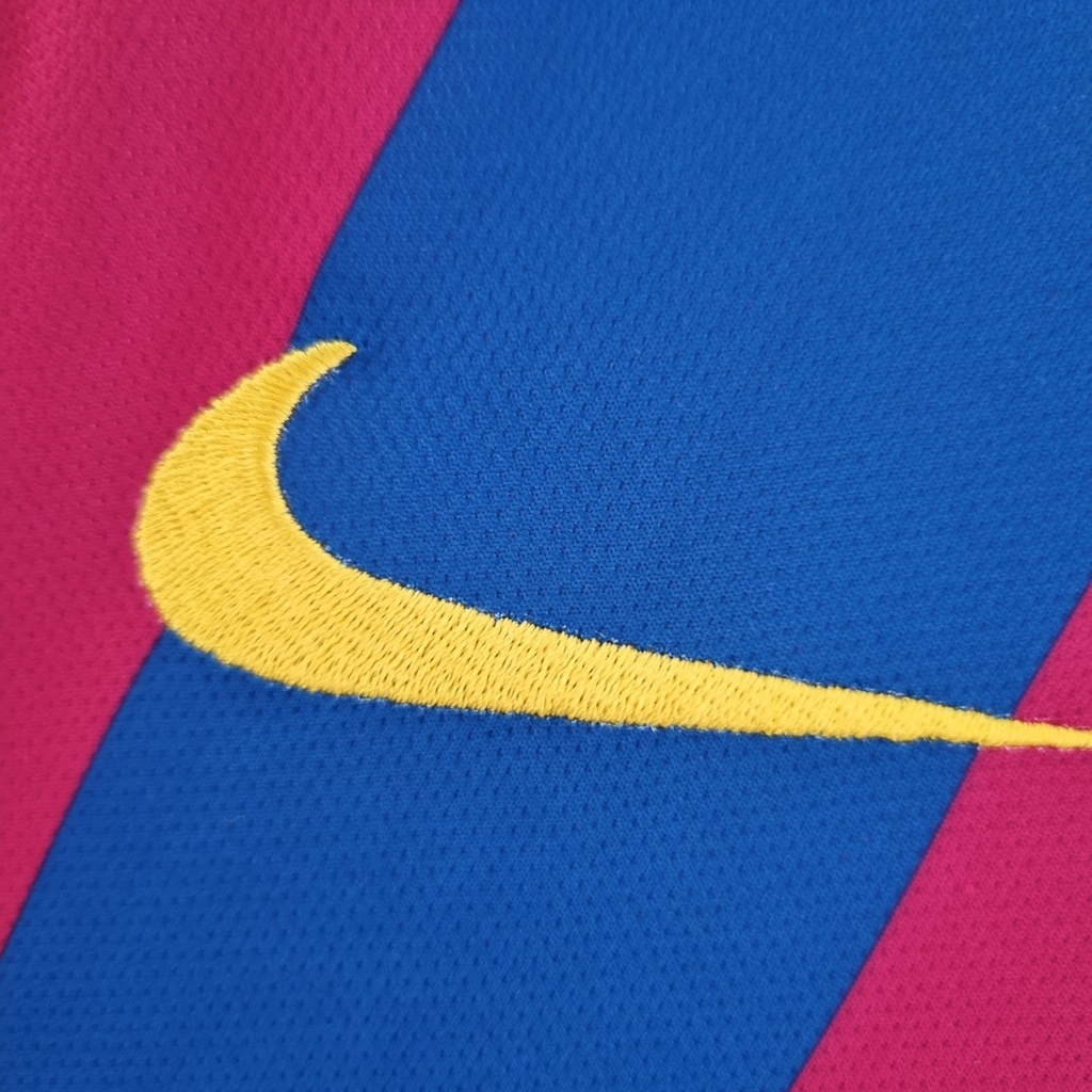 Camisa Barcelona retro manga longa 05/06