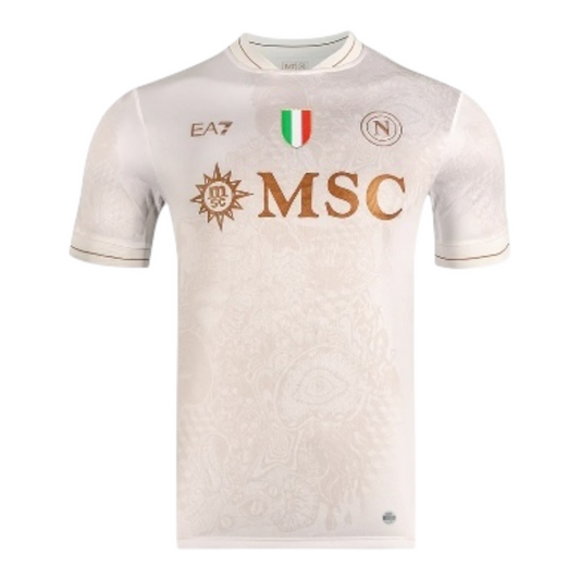 Camisa Napoli II 25/26 - Torcedor EA7 Masculina - Branca