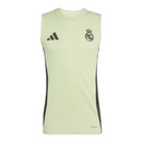 Camisa Regata Real Madrid Treino 25/26 - Torcedor Adidas Masculina - Amarela com detalhes em preto
