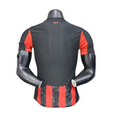 Camisa AC Milan I 25/26 - Jogador Puma Masculina - Preta e vermelha com detalhes em cinza