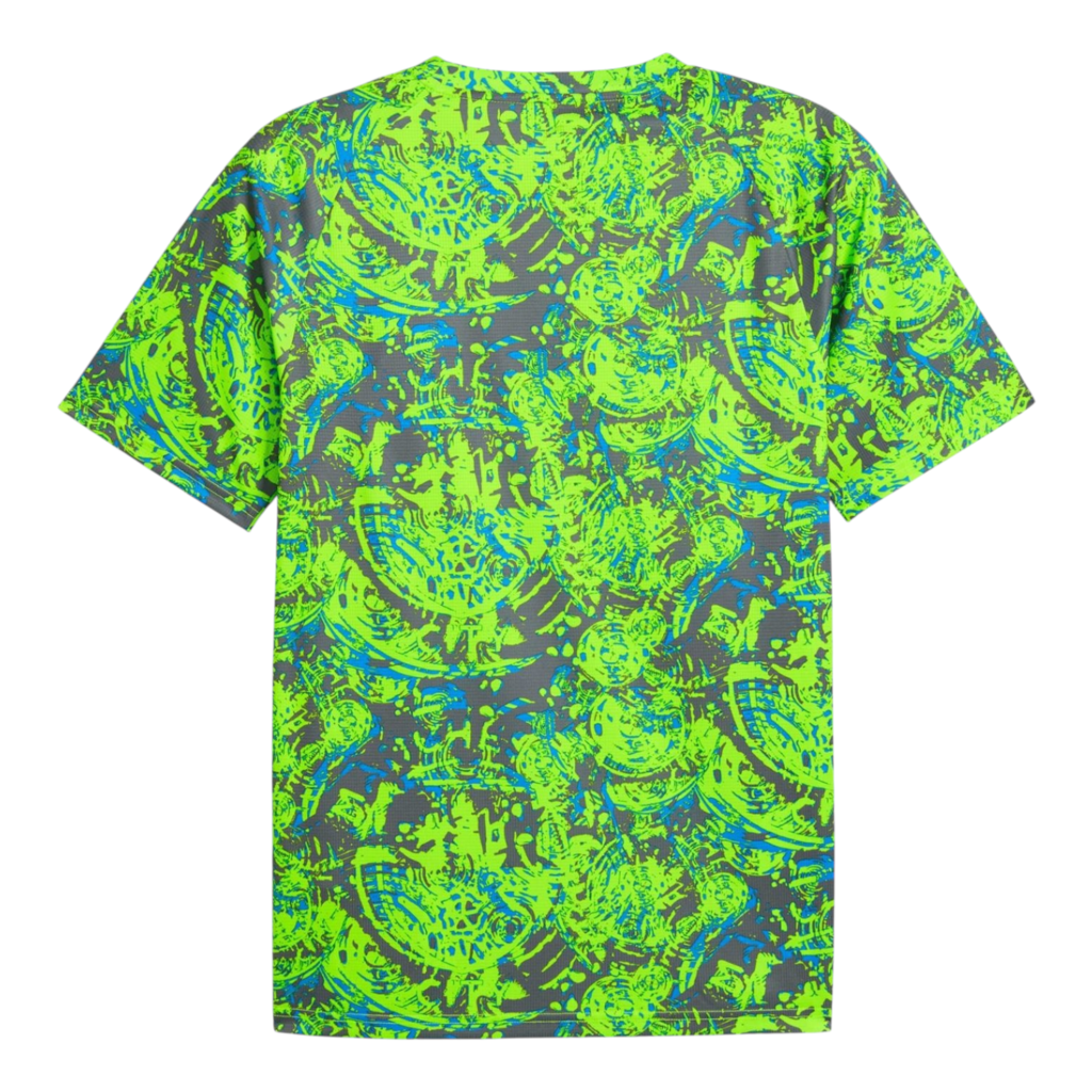 Camisa Manchester City Pré-jogo III 25/26 - Torcedor Puma Masculina - Cinza e verde