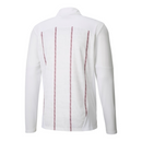 Camisa Manchester City Pré-jogo 25/26 manga longa - Torcedor Puma Masculina - Branca com detalhes em vinho