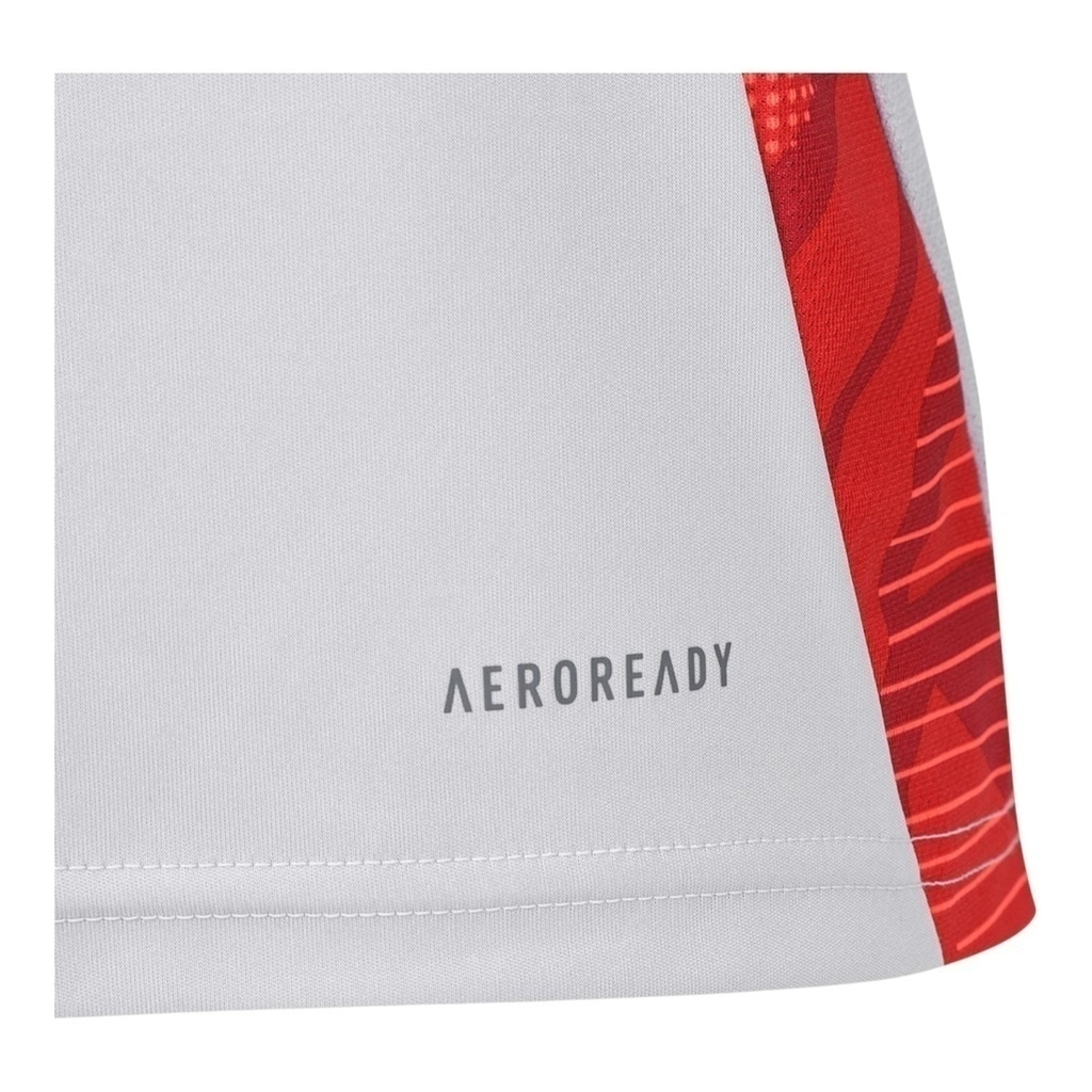 Camisa Internacional Treino 25/26 - Torcedor Adidas Masculina - Branca com detalhes em vermelho