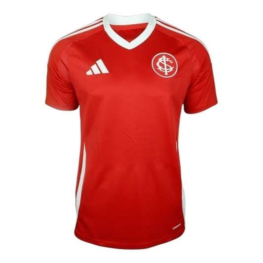 Camisa Internacional I 25/26 - Torcedor Adidas Masculina - Vermelha com detalhes em branco