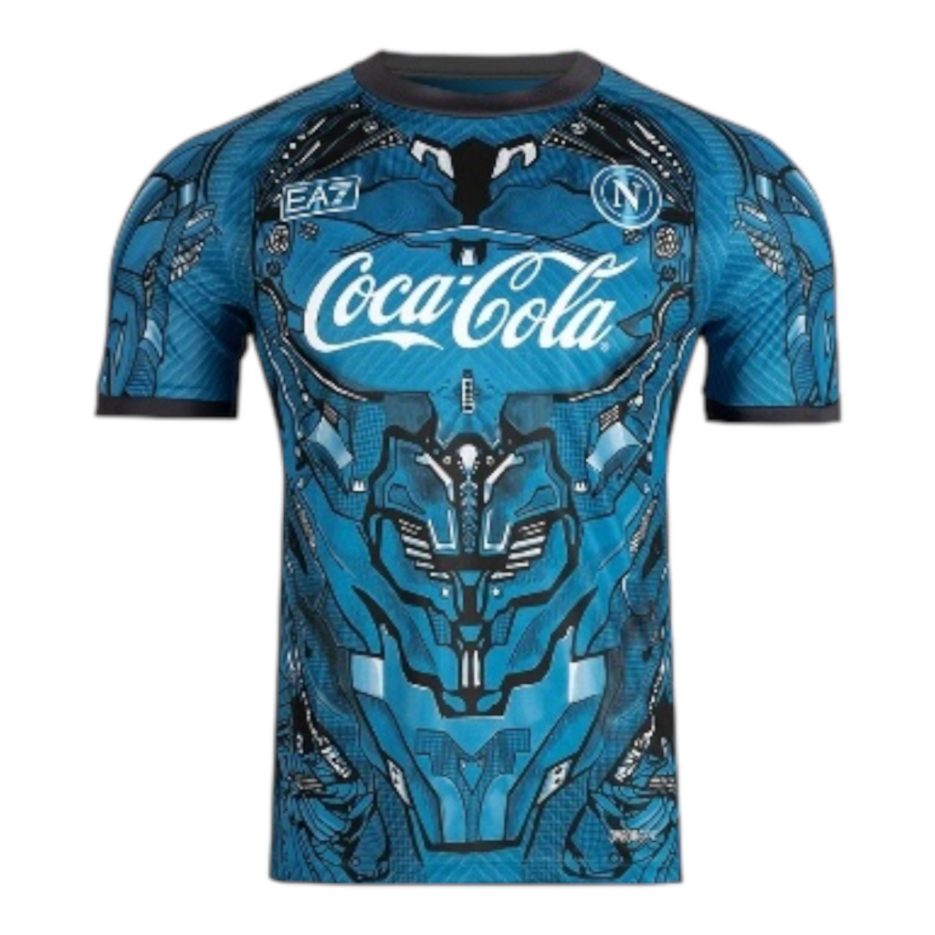 Camisa Napoli Treino 25/26 - Torcedor EA7 Masculina - Azul
