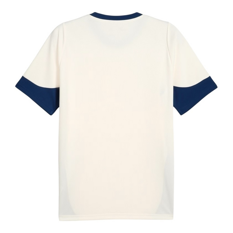 Camisa Seleção Portugal Treino 25/26 - Torcedor Puma Masculina - Branca com detalhes em azul