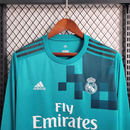Camisa Real Madrid 2017/18 manga longa com e sem patchs