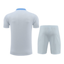 Kit Treino adulto - Camisa e Shorts - Tottenham Nike 24/25 - Cinza com detalhes em azul