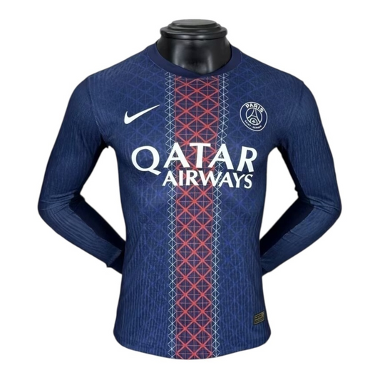 Camisa Paris Saint-Germain I 25/26 manga longa - Jogador Nike Masculina - Azul