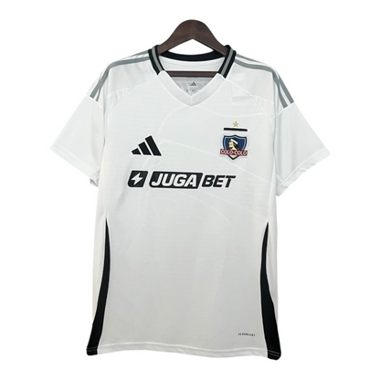 Camisa Colo Colo do Chile I 25/26 - Torcedor Adidas Masculina - Branca com detalhes em preto
