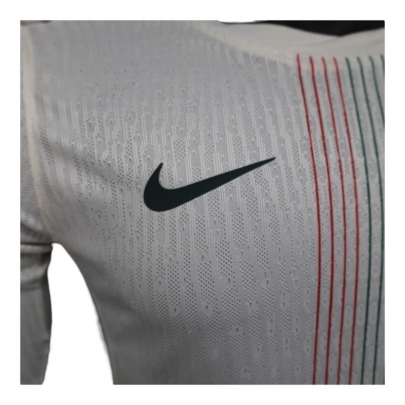 Camisa Chelsea II 25/26 manga longa - Jogador Nike Masculina - Branca com detalhes em azul e vermelho