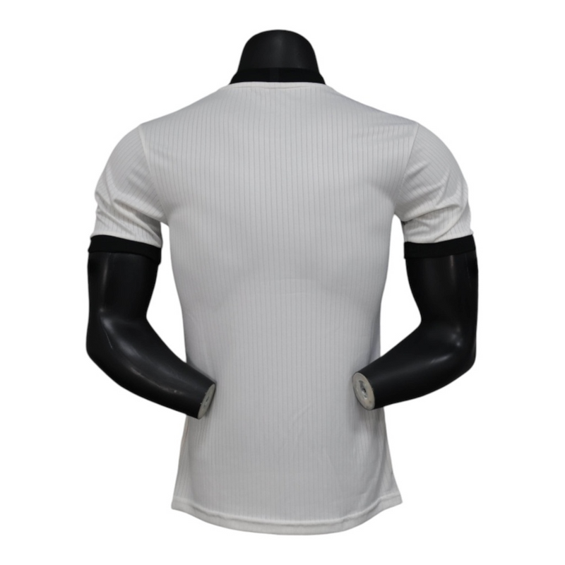 Camisa Seleção Alemanha Edição de Aniversário I 25/26 - Jogador Adidas Masculina - Branca com detalhes em preto