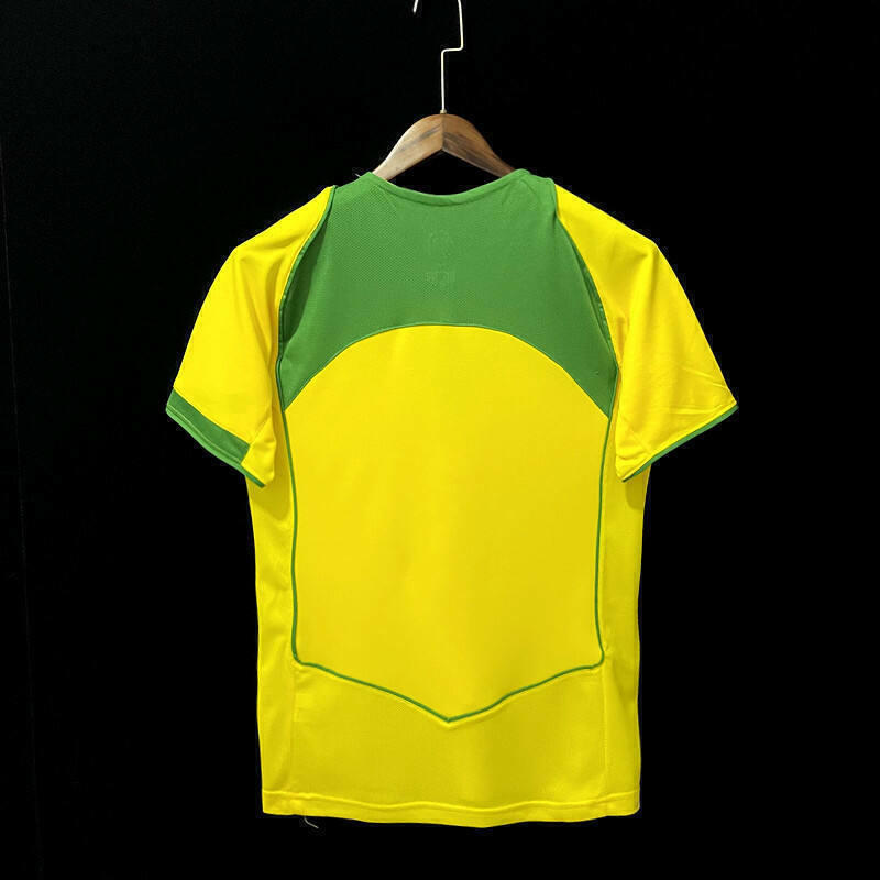 Camisa Brasil retro 04/06 amarela Pentacampeão