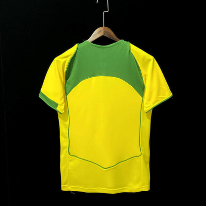 Camisa Brasil retro 04/06 amarela Pentacampeão