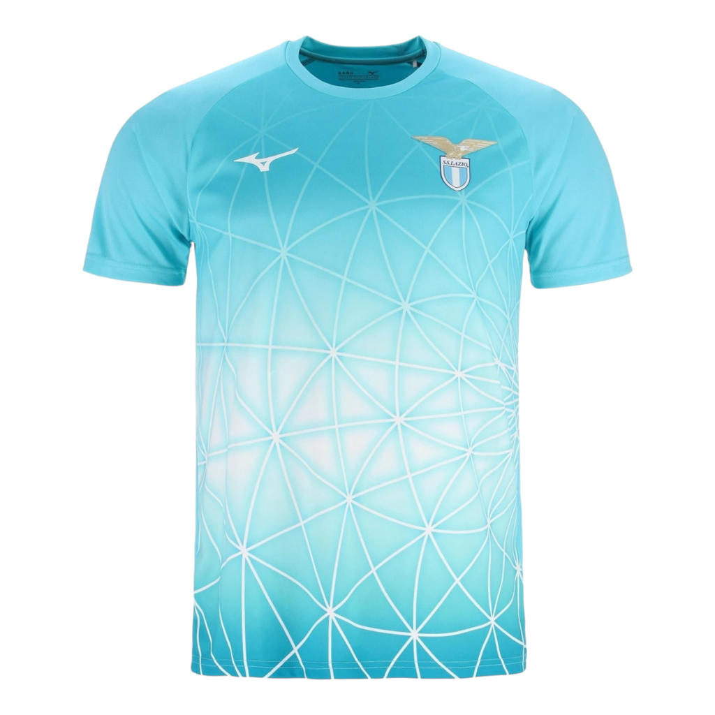 Camisa Lazio Pré-jogo 25/26 - Torcedor Mizuno Masculina - Azul