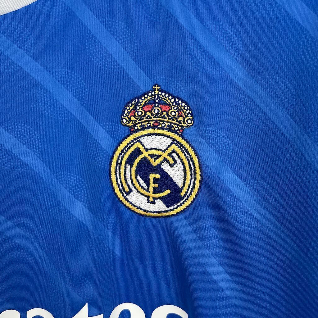 Camisa Real Madrid 3 25/26 - Torcedor Adidas Masculina - Azul com detalhes em amarelo