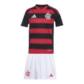 Kit Infantil Flamengo I 25/26 - Adidas - Vermelho e preto