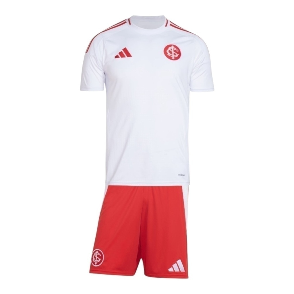 Kit Infantil Internacional II 25/26 - Adidas - Branco e vermelho