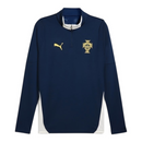 Camisa Seleção Portugal Treino 25/26 manga longa - Torcedor Puma Masculina - Azul com detalhes em branco