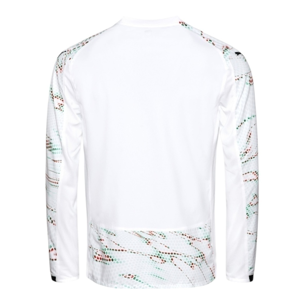 Camisa Seleção Portugal II 25/26 manga longa - Torcedor Puma Masculina - Branca com detalhes em verde e vermelho