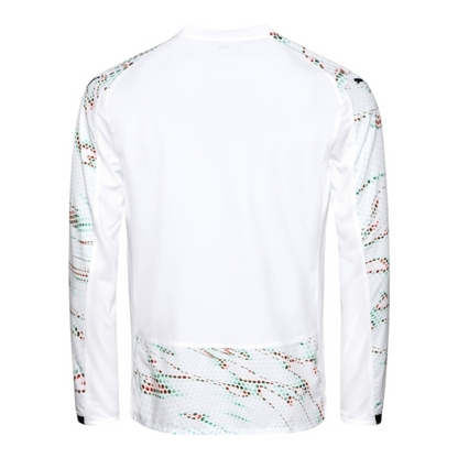 Camisa Seleção Portugal II 25/26 manga longa - Torcedor Puma Masculina - Branca com detalhes em verde e vermelho
