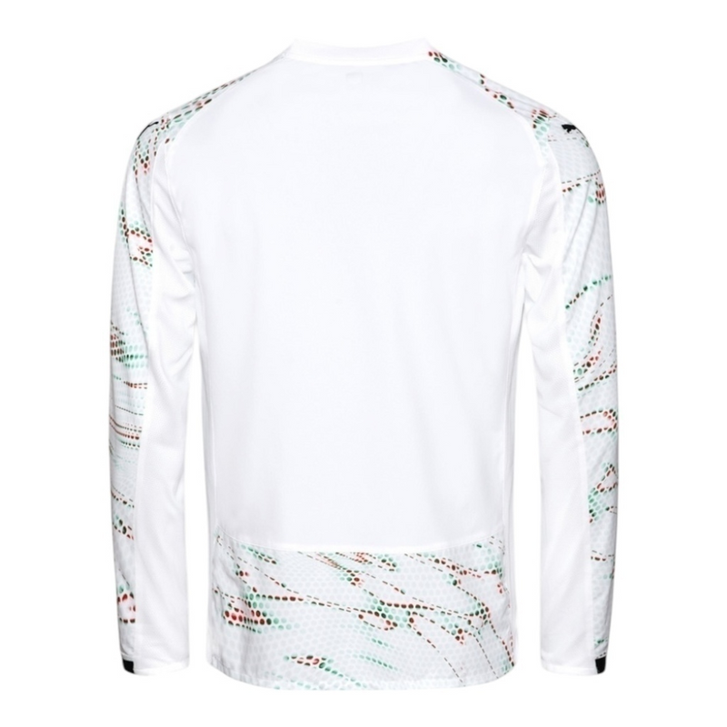 Camisa Seleção Portugal II 25/26 manga longa - Torcedor Puma Masculina - Branca com detalhes em verde e vermelho