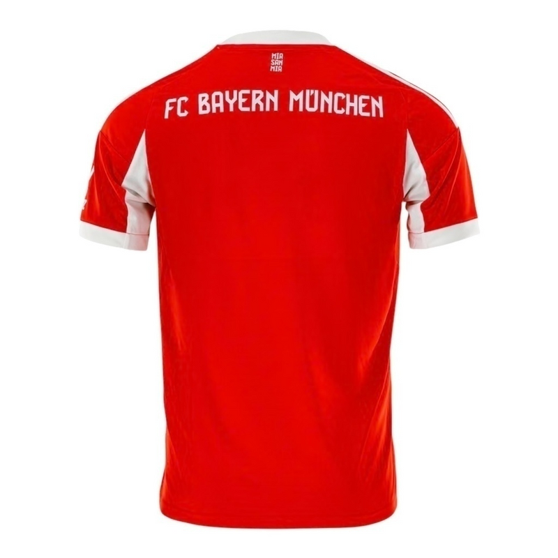 Camisa Bayern de Munique I 25/26 - Torcedor Adidas Masculina - Vermelha com detalhes em branco