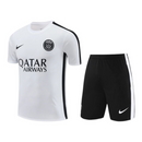 Kit Treino adulto - Camisa e Shorts - Paris Saint-Germain Nike 23/24 - Preto e branco
