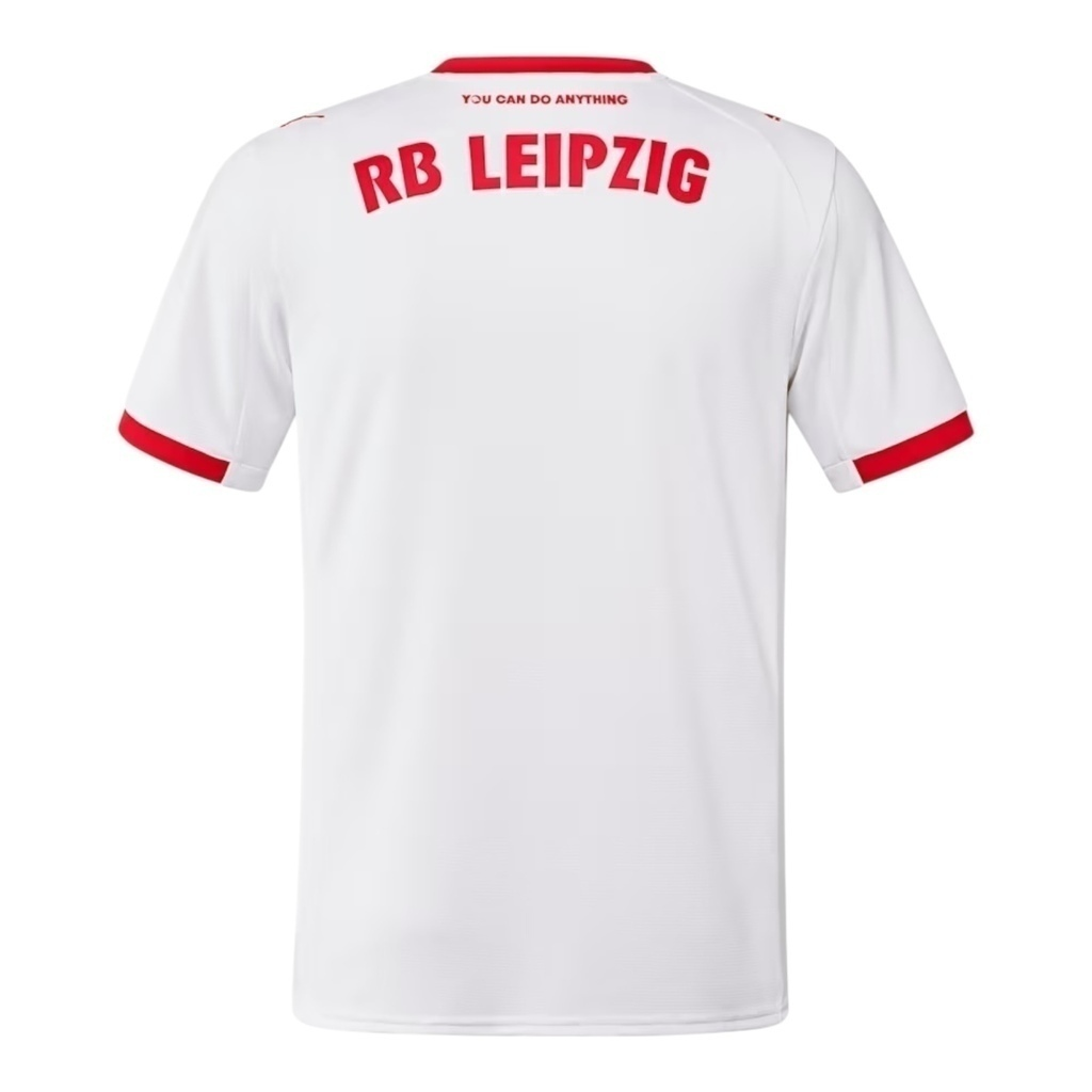 Camisa Red Bull Leipzig I 25/26 - Torcedor Puma Masculina - Branca com detalhes em vermelho