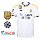 Real Madrid 2023/24 branca com e sem patch